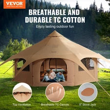 Canvas Tent, Family Camping Outdoor Hunting Party