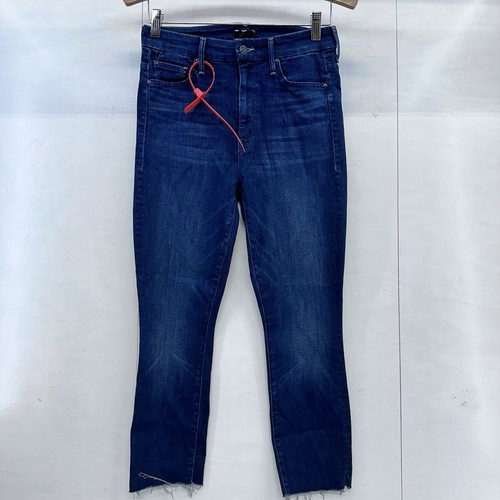 Mother The Looker Womans Ankle Fray Raw HemDenim Jeans Dark Wash Good For You 28 - Picture 3 of 20