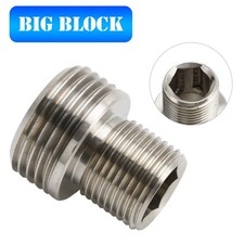 Big Block Oil Filter Insert Adapter Bbf 429 460 385 Series 400m For Ford 8