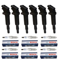 6X ZüNdspulen Bosch ZüNdkerzen FüR BMW E81 E87 E88 E90-93 E60 E61 1599 1955 Ccm