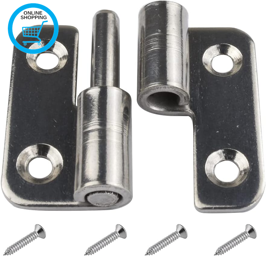 6Pcs 1.5"" Detachable Hinge, Small Slip Joint Flag Hinges, Lift off Detachable Do
