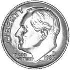 1985 P Roosevelt Dime From Mint Set