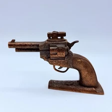 Vtg Japan Tabletop Revolver Gun Lighter Enesco