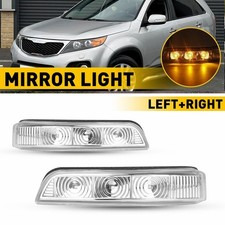 Pair For 2011-2015 Kia Sorento Amber Led Side Mirror Turn Signal Lights Lh Rh