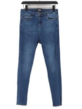 Hera Women's Jeans W 28 in Blue Cotton with Elastane, Polyester Skinny
