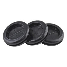 6 Pack 2" Inside Diameter Rubber Grommet, Firewall Plug 2-3/8" Drill Hole Black