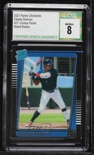 2021 Panini Chronicles Clearly Donruss Rated Rookies Cristian Pache CSG 8 0z5z