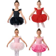 Girls Ballet Princess Dress Kids Outfit Dance Leotard Stage Performance Briefs