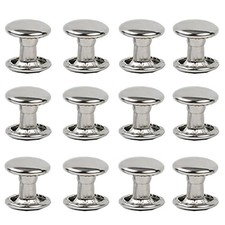 100sets Stainless Steel Leather Rivets Double Cap Rivet Tubular Metal Studs R...