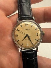 Reloj Automático Timex Jumbo Cuerda Automática DE COLECCIÓN Para Hombre Años 50 ESFERA PÁTINA - FUNCIONANDO