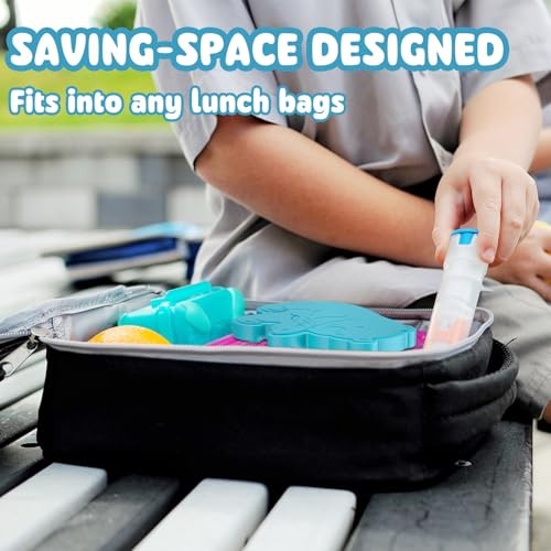 Ice Packs for Lunch Boxes - Reusable Kids Ice Packs - Quick 3 Pack Polarbear - Picture 5 of 8