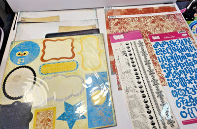 LOT OF PINK PAISLEE VINTAGE MOON COLL. PAPER STICKERS NEW SCRAPBOOKING