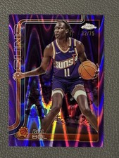 Bol Bol 2025 Topps Chrome #164 Purple Ray Wave Refractor  Color Match Of /75