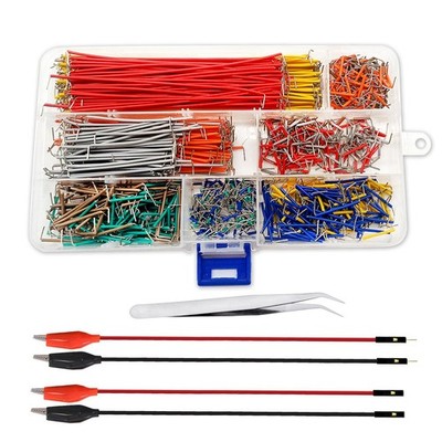 840Pcs Breadboard 840pcs Jumper Wires + 4pcs Alligator Clips, [MULTIPLE] 