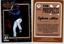 Ozhaino Ozzie Albies 2017 Donruss Optic The Prospects TP4 Braves