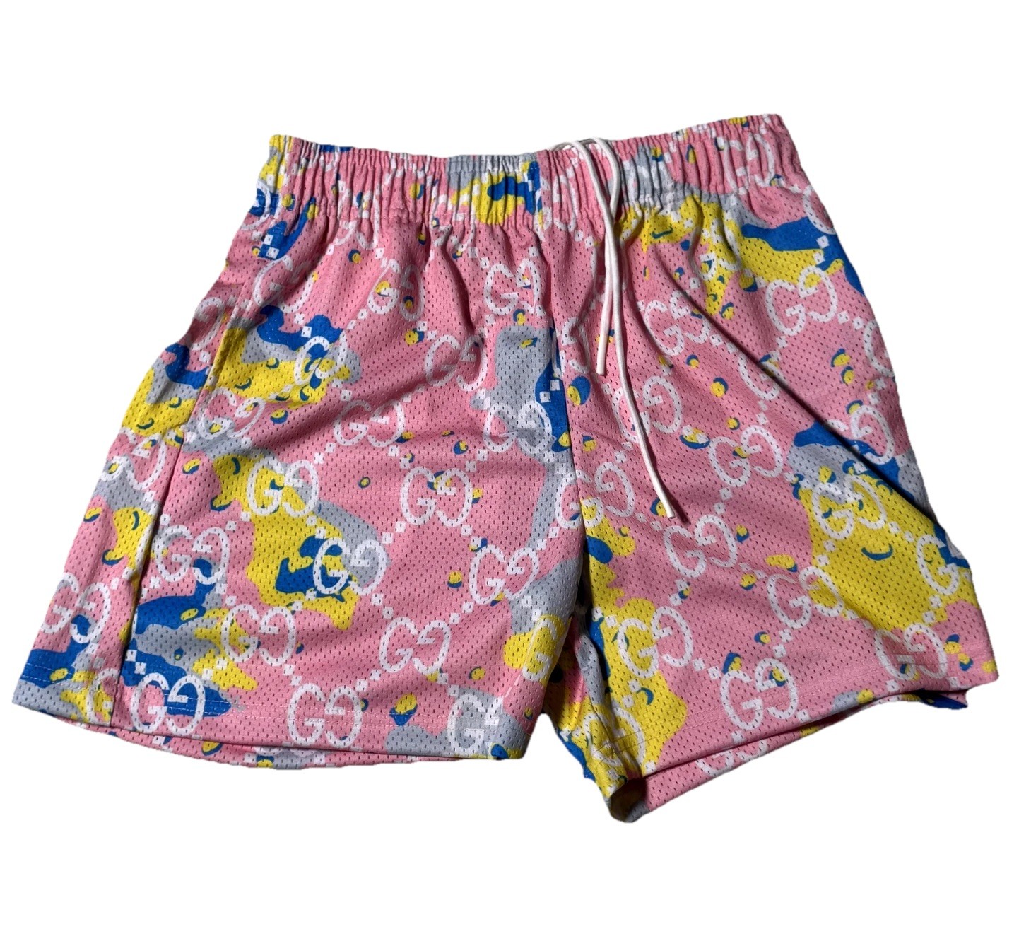 Bravest Studios Mesh Shorts Pink Blue Yellow White GG Size M