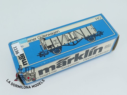 RR1136 H0 ~AC MÄRKLIN 4601 Offener Güterwagen mit Bremserhaus der DB - OVP - Picture 11 of 11