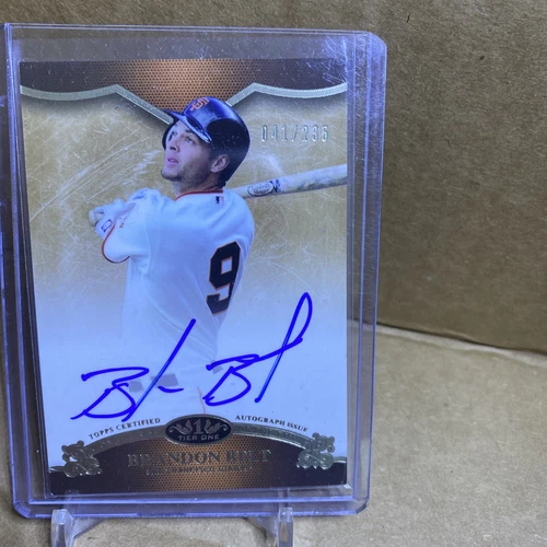 2012 Topps Tier One - On the Rise Autograph Brandon Belt #OR-BBE /235 (AU)