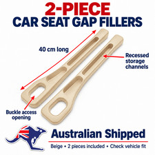 2 Pack Car Seat Gap Filler Console Crevice Storage Organiser Buckle Slot Pad Set