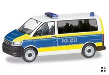 Coche miniatura Volkswagen T3 Bus Brandeburgo policía escala 1/87