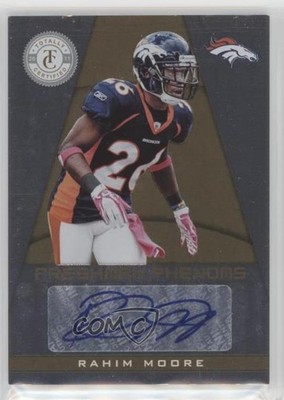 2011 Panini Totally Certified Gold 11/25 Rahim Moore #182 Rookie Auto RC a2e