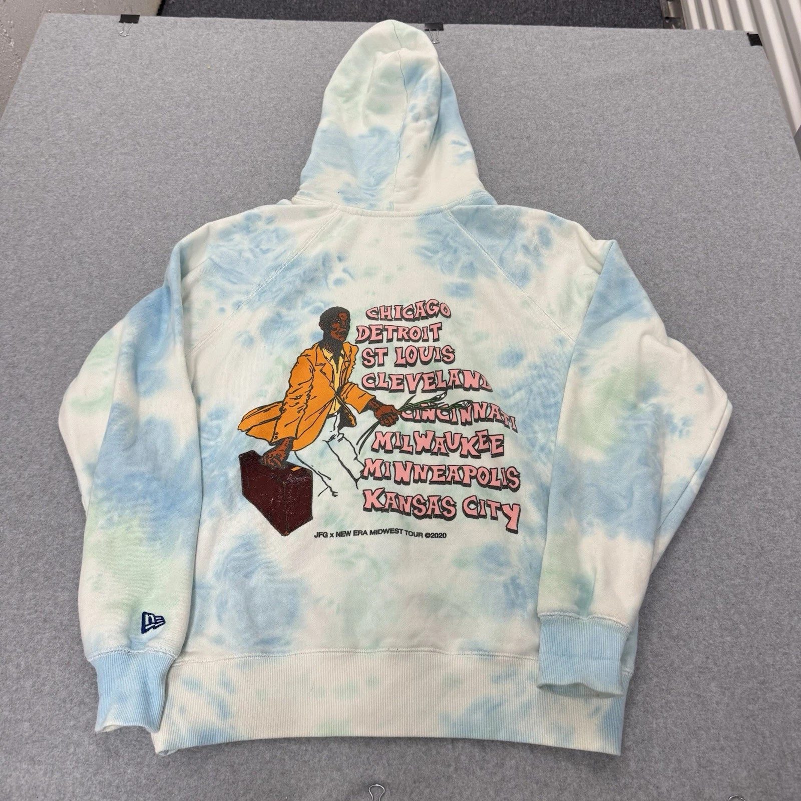 SUPREME Felpa con cappuccio uomo XL tie dye nuova epoca x Joe Fresh Goods