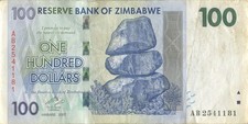100 Dollars ZIMBABWE 2007