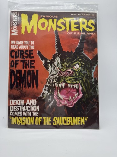 Famous Monsters of Filmland Magazine #38 1966 Warren Publishing - Curse Demon
