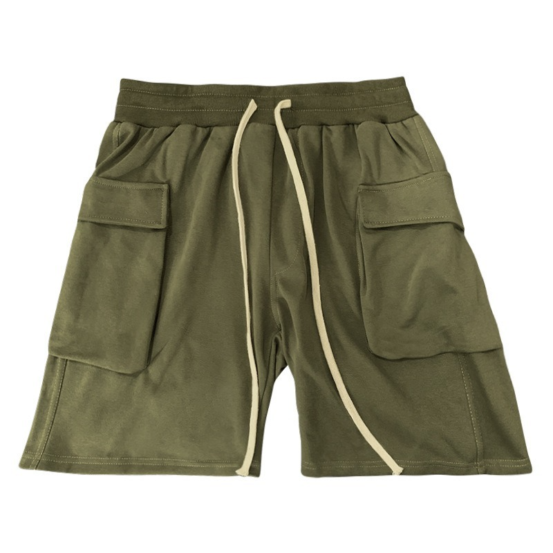 Mens Cargo Cotton Shorts Casual Sports Loose Summer Pockets Half Pants