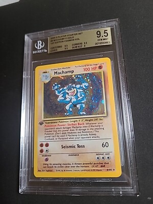 デスメタル8枚セット!! Machamp 8/102 1st Edition Cosmos Holo Base Set CD Promo Bgs