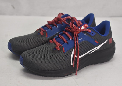 New York Giants Nike Pegasus 40 Air Zoom Dark Gray Blue Sneaker Shoes Mens US 9