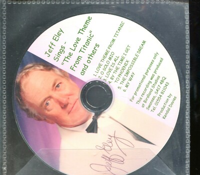 Jeff Eley / The Love Theme From Titanic - Signed - Autograph  - Promo CD Sampler