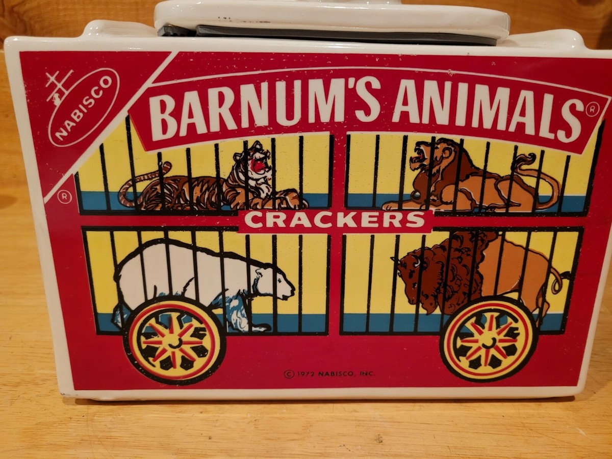 Barnum's Animal Crackers Cookie Jar clown circus vintage