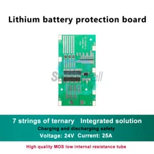 7S 24V 25A Ternary 18650 Li-ion Lithium Battery Protection Board With Balanced-