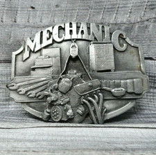 Mechanic Belt Buckle Keeps The World Moving Vintage 1987 Siskiyou .CVB451