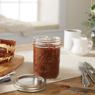 , Glass Mason Jars with Lids & Bands, Wide Mouth, Clear, 16 Oz, 12 Count