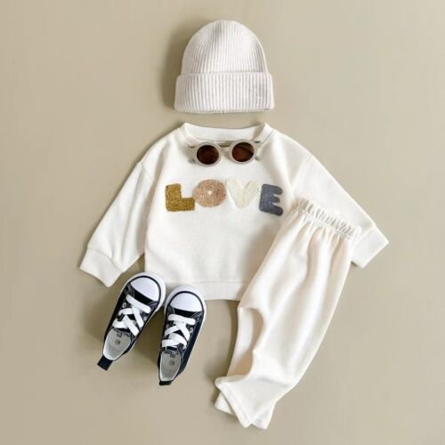 Baby Outfit Set – Newborn Infant Sweatshirt & Pants for Boys Girls(18)
