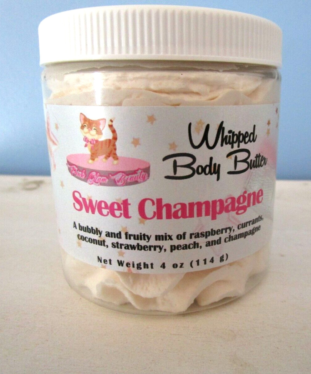 New Sweet Champagne Essential Oils Whipped Mousse Body Butter 