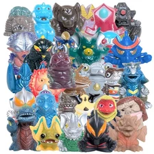 Bandai Ultraman Kaiju Finger Puppets, Vintage Collectible SD 1.5" Mini Figures