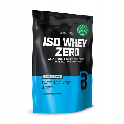 BioTech Iso Whey Zero 500 g Laktosefreies Protein-Isolat WPI Kokosnuss