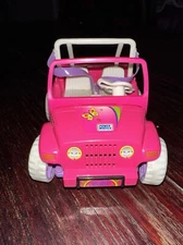 Kelly Doll w/Battery Operated Power Wheels Jeep & Trailer Beeps, Giggles Vintage