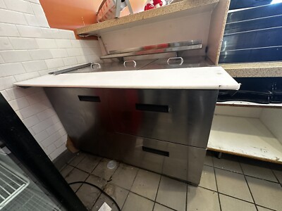 BRAND NEW DELFIELD 48  REFRIGERTED PAN RAIL PREP WITH DRAWER