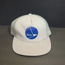 Pratt and Whitney Vintage Snapback Gray Mesh Foam Truckers Cap Dad Hat Avation