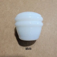 Art Deco Glass Knob - Milk Glass - Round Glass Retro Style Classic Modern