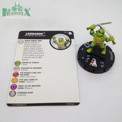 Brandhints Com Wargames Role Playing Toys Games Teenage Mutant Ninja Turtles Heroclix Series 3 Leonardo 004
