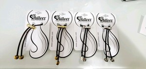 Pulleez Set Of 4 Sliding Ponytail Holders Elastic Hair Tie