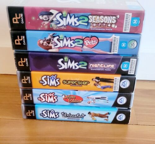 Sims: 5 Game Bundle (PC, 2002) Big Box Pc Games Complete - Picture 2 of 9