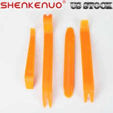 4Pc Car Trim Removal Tool Set Hand Tools Pry Bar Panel Door Interior Clip Kit