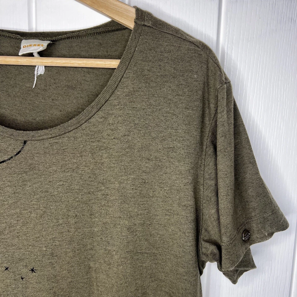 Vestido Camiseta Patinador Diesel Vintage Mujer XL Verano Estampado Gráfico Grunge Rock Foto 4 de 4