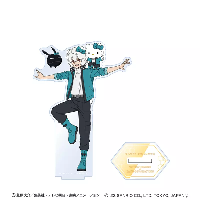 World Trigger x Sanrio Acrylic Stand Yuma Kuga x Hello Kitty Pre-sale